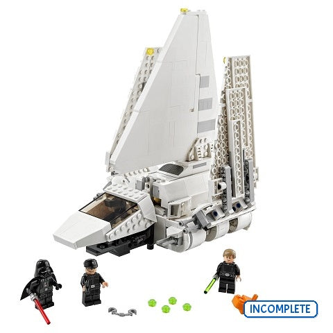 75302 Imperial Shuttle (Incomplete Pre-Owned, Read Details)