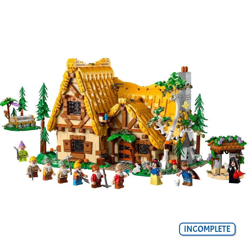 43242 Snow White and the Seven Dwarfs' Cottage (Incomplete Pre-Owned, Read Details)