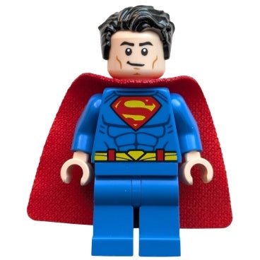 sh1006 Superman - Blue Suit, Spongy Cape, Tousled Hair, Closed Mouth/Red Eyes