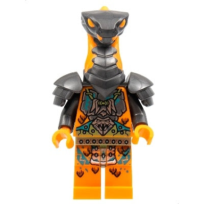 njo0718 Boa Destructor - Breastplate Torso, Pearl Dark Gray Head, Shoulder Pads