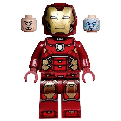 sh06123 sh0612 Iron Man - Silver Hexagon on Chest