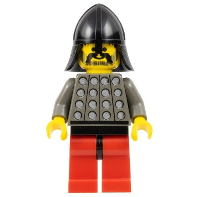 cas029 Fright Knights - Knight 3, Red Legs with Black Hips, Black Neck-Protector