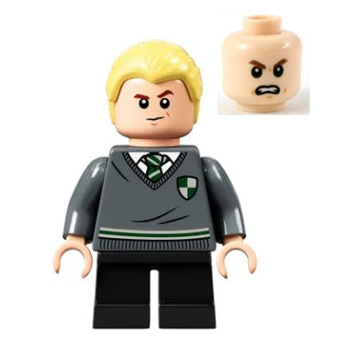 hp267 Draco Malfoy - Slytherin Sweater with Crest, Black Short Legs