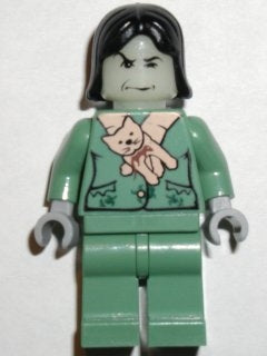 hp044 Professor Severus Snape Boggart - Sand Green Outfit, Black Hair