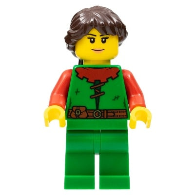cas558 Forestwoman - Red, Ponytail