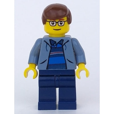 spd007 Peter Parker 2 - Sand Blue Jacket, Dark Blue Legs, Brown Male Hair