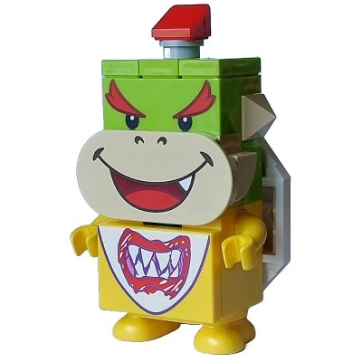 mar0184 Bowser Jr. - 1 Lime Brick 1 X 1, 1 Red Brick 1 X 1
