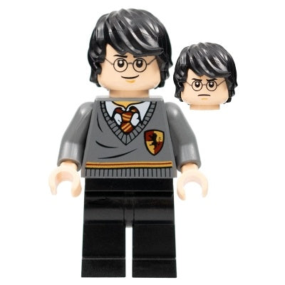 dim036 Harry Potter - Gryffindor Stripe and Shield Torso, Black Legs, Tousled Hair