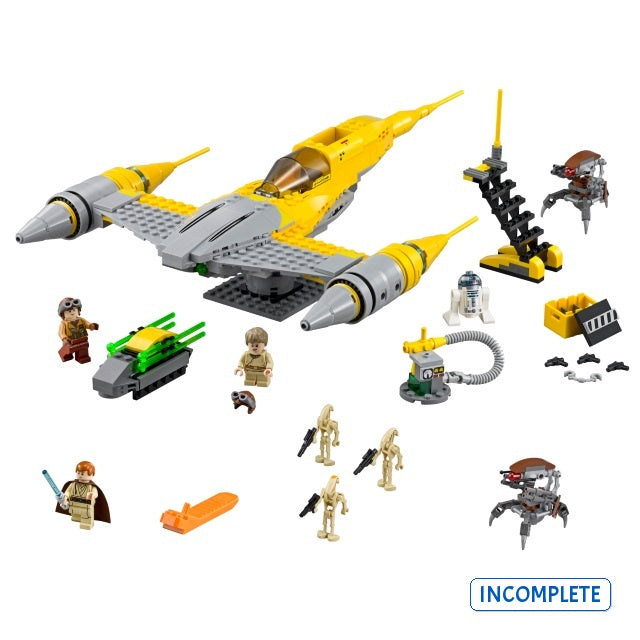 75092 Naboo Starfighter (Incomplete Pre-Owned, Read Details)