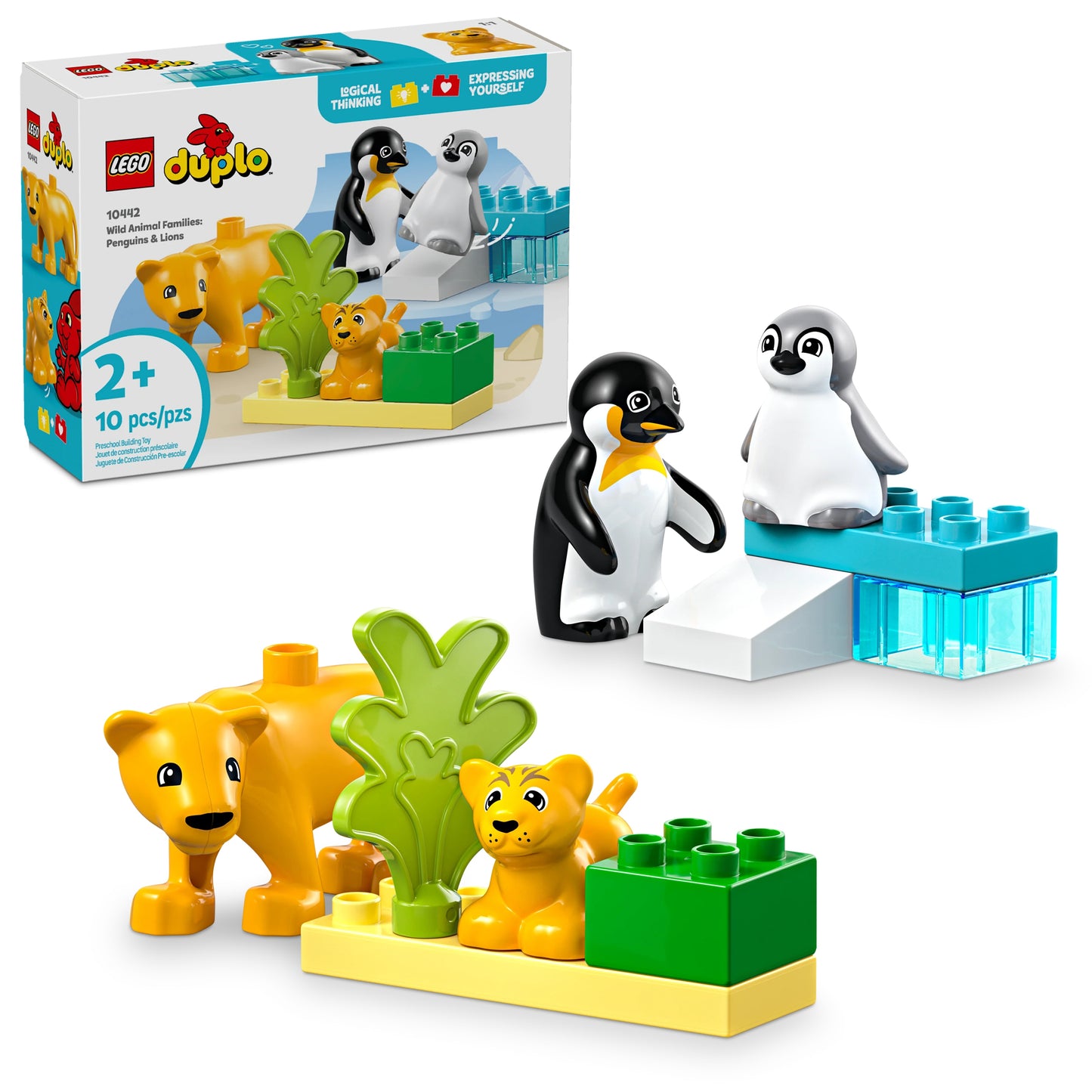 10442 Wild Animal Families: Penguins & Lions
