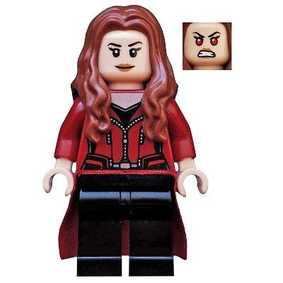 sh0256 The Scarlet Witch (Wanda Maximoff) - Plain Legs, Reddish Brown Hair, Dark Red Cloth Skirt