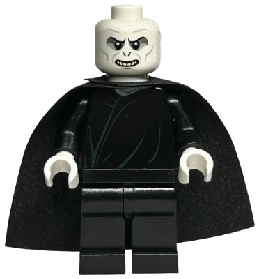 hp098 Lord Voldemort - White Head, Black Cape, Dark Green Robe Lines