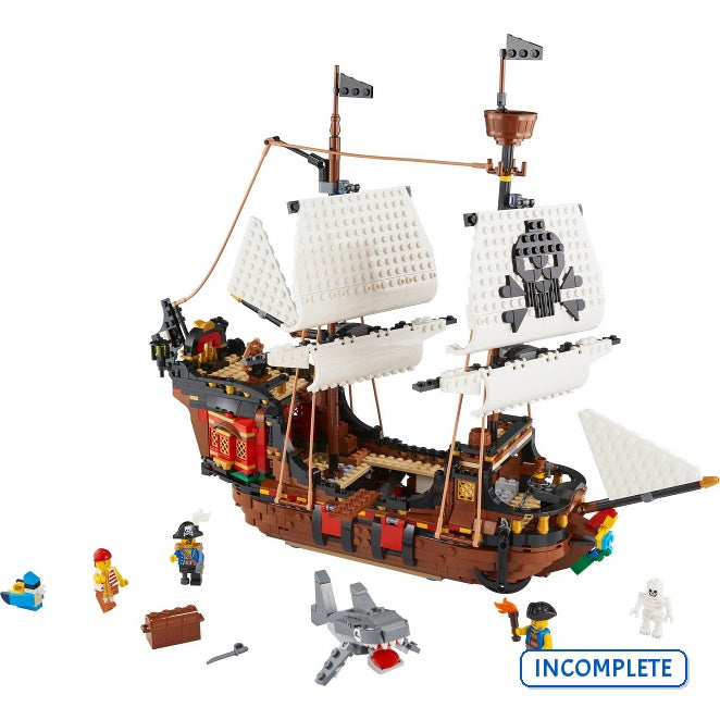 31109 Pirate Ship (Incomplete Pre-Owned, Read Details)