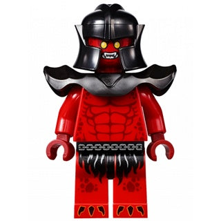 nex012 Crust Smasher - Bare Chest, Red Legs, Black Shoulder Pads Armor