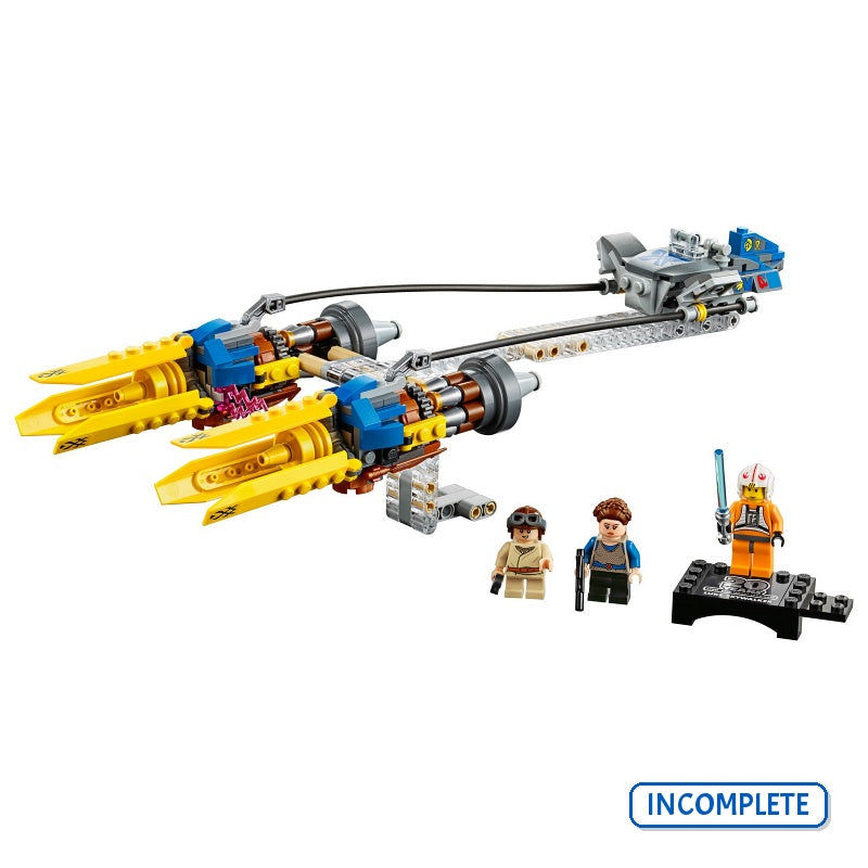 75258 Anakin's Podracer – 20th Anniversary Edition (Incomplete Pre-Owned, Read Details)