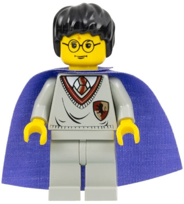 hp036 Harry Potter - Gryffindor Shield Torso, Light Gray Legs, Medium Violet Cape