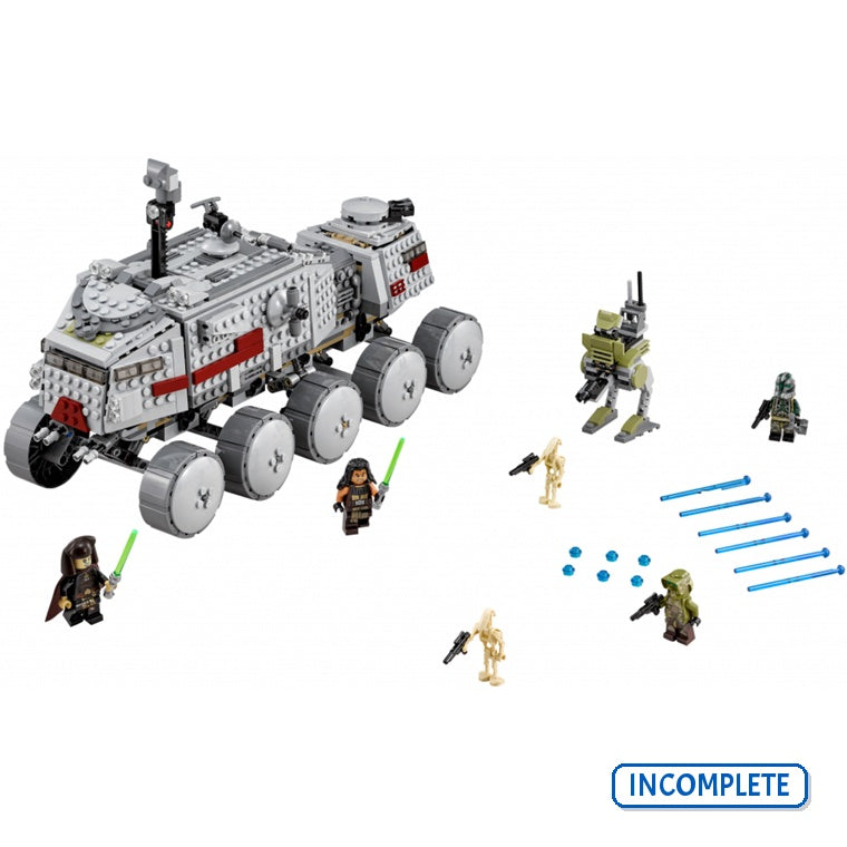 75151 Clone Turbo Tank (No Figs) (Incomplete Pre-Owned, Read Details)