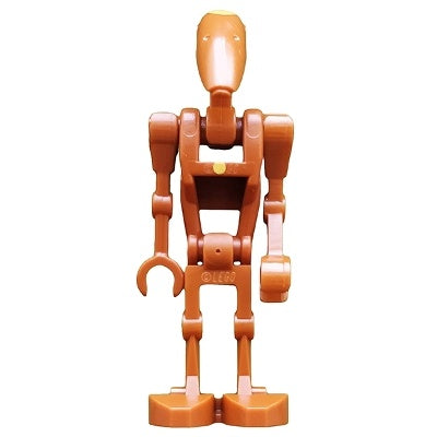 sw0482 Battle Droid Commander - Dark Orange with Dot, Angled Arm and Straight Arm