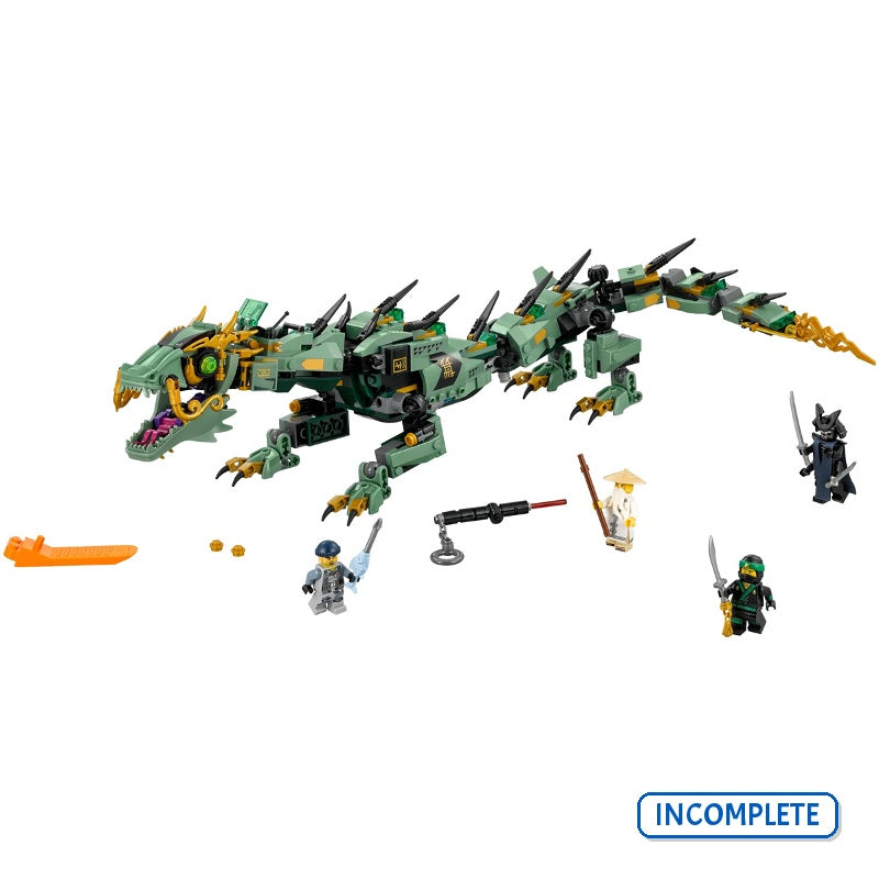 70612 Green Ninja Mech Dragon (Incomplete Pre-Owned, Read Details)