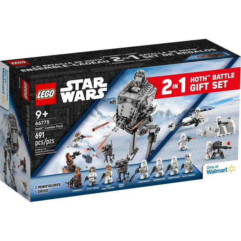 66775 Star Wars Bundle Pack, 2 in 1 Hoth Battle Gift Set (Sets 75320 and 75322) - Hoth Combo Pack (Retired New-In-Box)