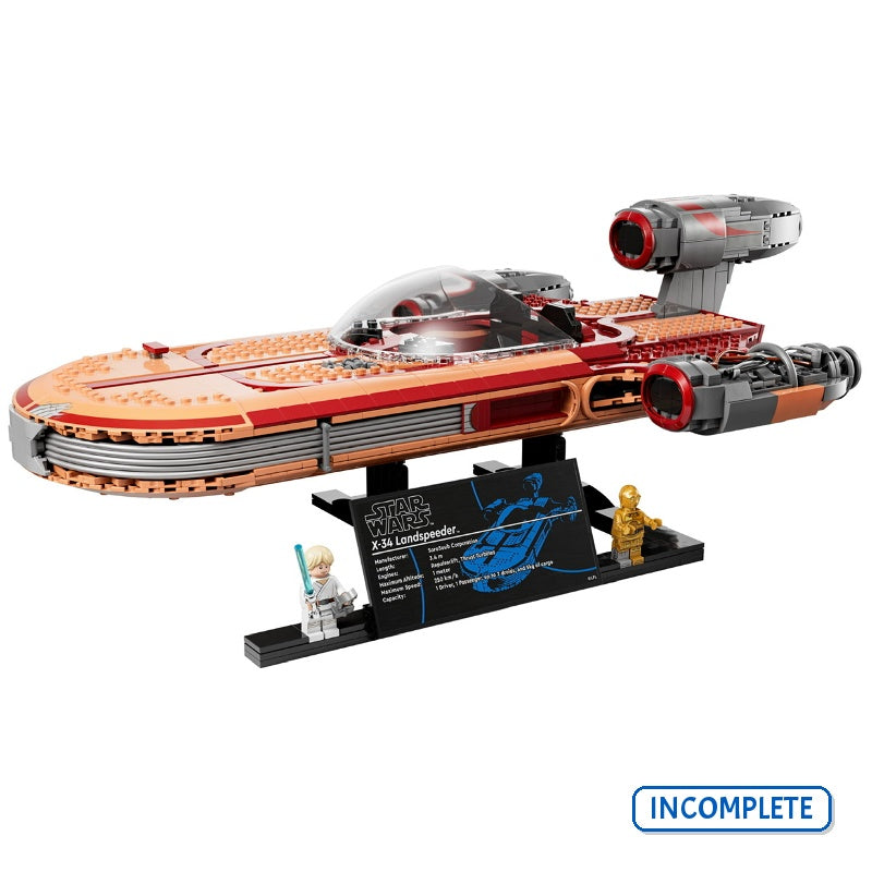 75341 Luke Skywalker's Landspeeder - UCS (No Figs) (Incomplete Pre-Owned, Read Details)