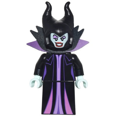 dis127 Maleficent - Minifigure, Black and Medium Lavender Collar
