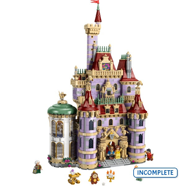 43263 Beauty and the Beast Castle (Incomplete Pre-Owned, Read Details)
