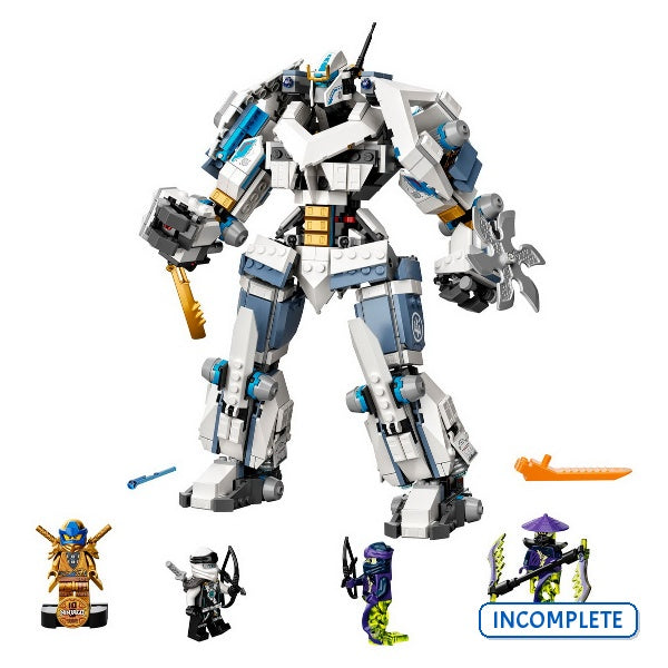 71738 Zane's Titan Mech Battle (Incomplete Pre-Owned, Read Details)