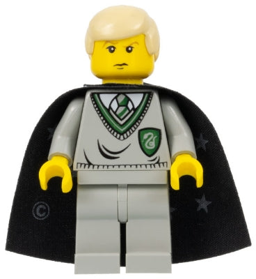 hp040 Draco Malfoy - Slytherin Torso, Black Cape with Stars