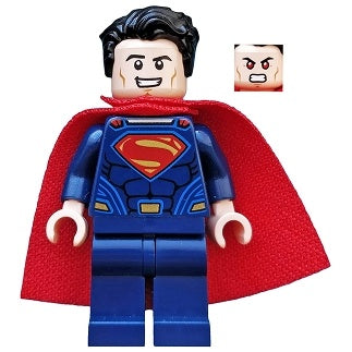 sh0219 Superman - Dark Blue Suit, Spongy Cape, Plain Legs