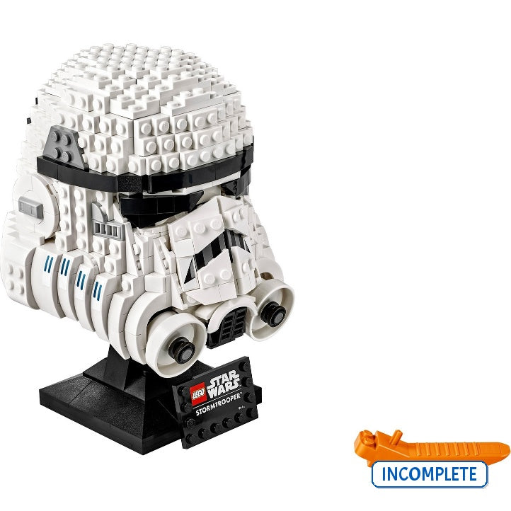 75276 Stormtrooper Helmet (Some Yellowing) (Incomplete Pre-Owned, Read Details)