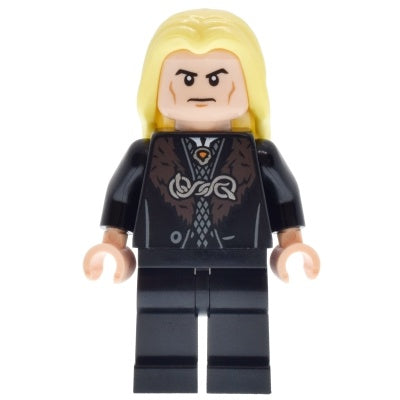 hp501 Lucius Malfoy - Black Robe, Bright Light Yellow Hair, Plain Legs