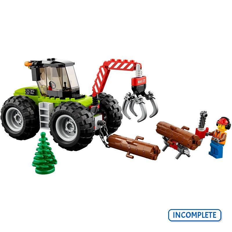 60181 Forest Tractor (Incomplete Pre-Owned, Read Details)