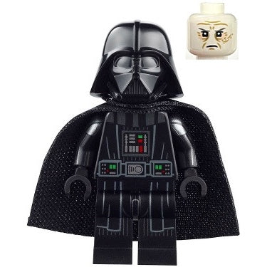 sw1249 Darth Vader - Printed Arms, Spongy Cape, White Head with Frown