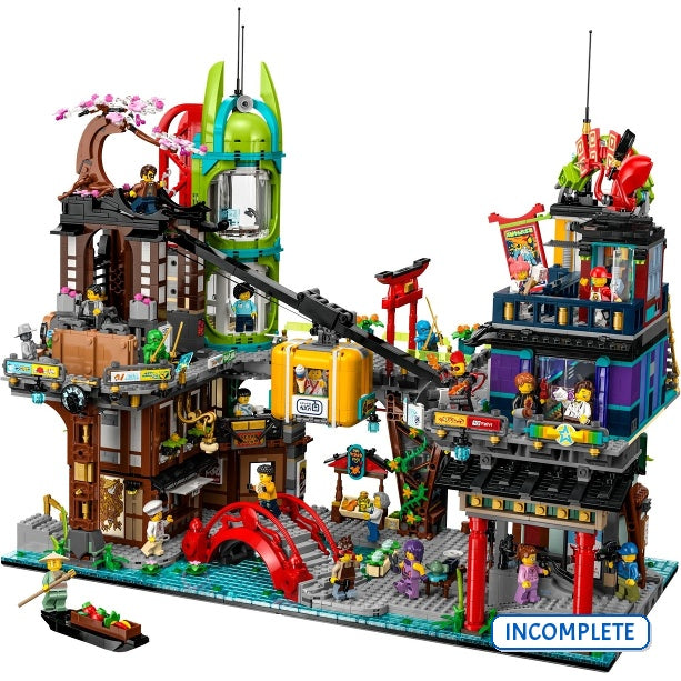 71799 Ninjago City Markets (Incomplete Pre-Owned, Read Details)