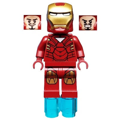sh0015 Iron Man - Mark 6 Armor, Small Helmet Visor, Foot Repulsors