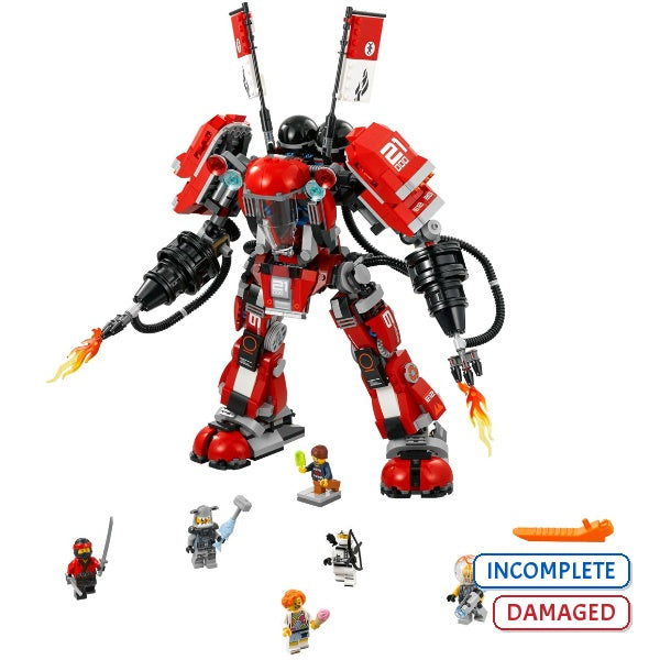 70615 Fire Mech (Incomplete Pre-Owned, Read Details)