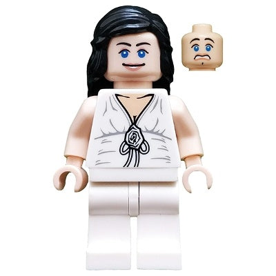 iaj007 Marion Ravenwood - White Dress Top, White Legs