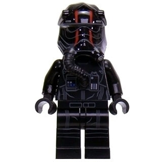 sw0860 First Order TIE Pilot, Two Red Stripes on Helmet