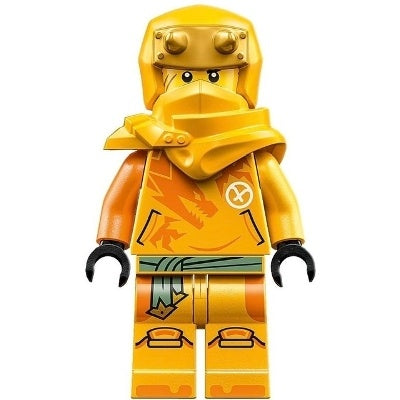 njo0822 Arin - Shirt with Orange Dragon, Hood with Horns