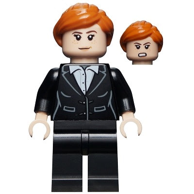 sh0740 Pepper Potts - Black Suit, Dark Orange Ponytail