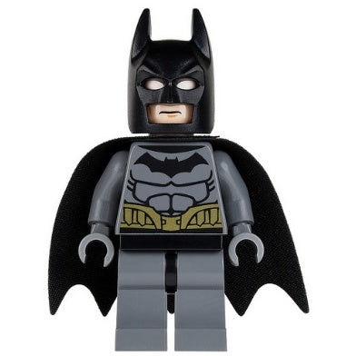 sh0089 Batman - Dark Bluish Gray Suit, Gold Belt, Dark Bluish Gray Hands