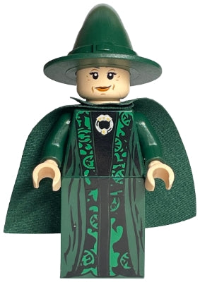 hp093 Professor Minerva McGonagall - Dark Green Robe and Cape