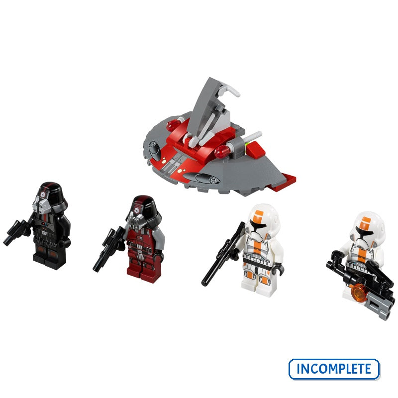 75001 Republic Troopers Vs. Sith Troopers (Incomplete Pre-Owned, Read Details)