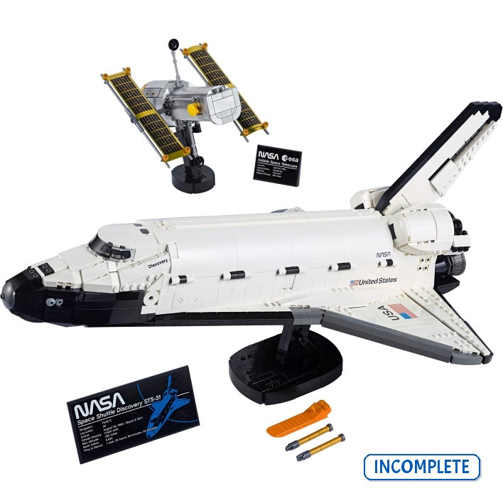 10283 NASA Space Shuttle Discovery (Incomplete Pre-Owned, Read Details)