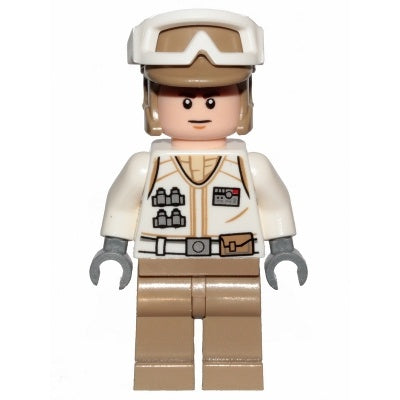 sw1015 Hoth Rebel Trooper White Uniform, Dark Tan Legs (Frown)