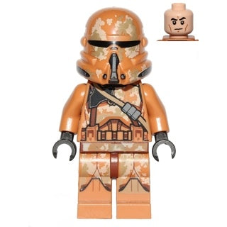 sw0605 Clone Airborne Trooper (Phase 2) - Geonosis Camouflage, Smirk