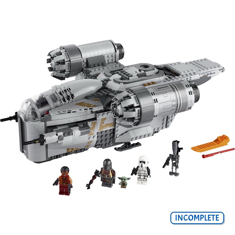 75292 The Razor Crest (the Mandalorian Bounty Hunter Transport) (Incomplete Pre-Owned, Read Details)