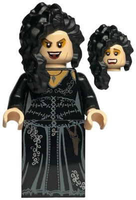 hp092 Bellatrix Lestrange - Printed Black Dress