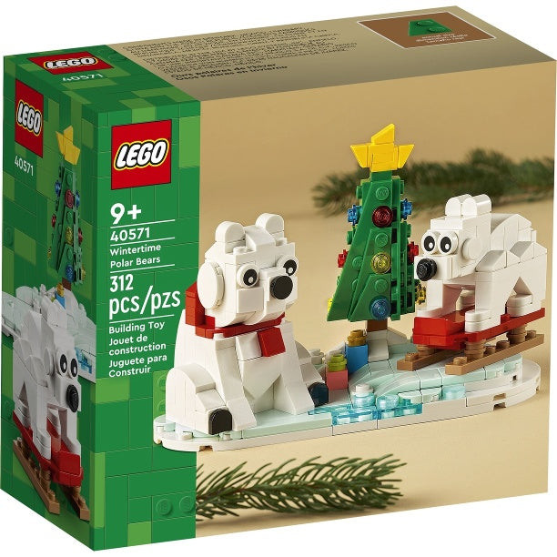 40571 Wintertime Polar Bears (Retired New-In-Box)